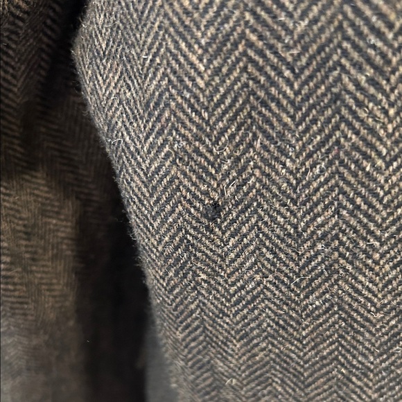 Men's Classic Black Blazer Protocol brown herringbone 100% pure virgin wool - Picture 4 of 14